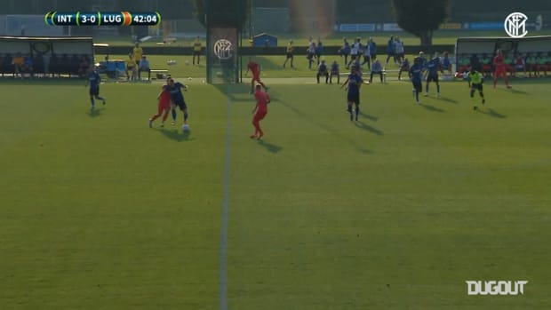 Lautaro Martínez nets double as Inter beat Lugano 5-0
